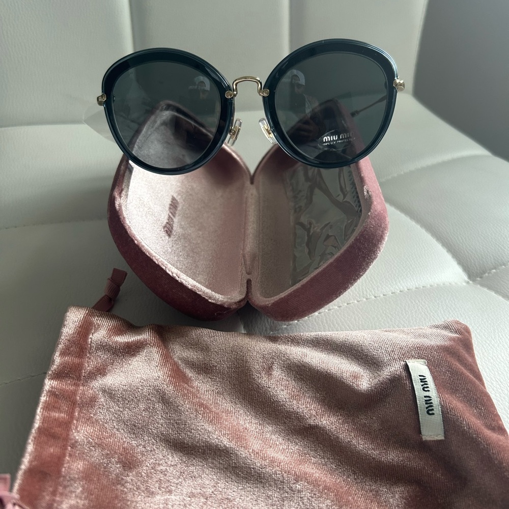 Miu Miu Black Sunglasses with Case